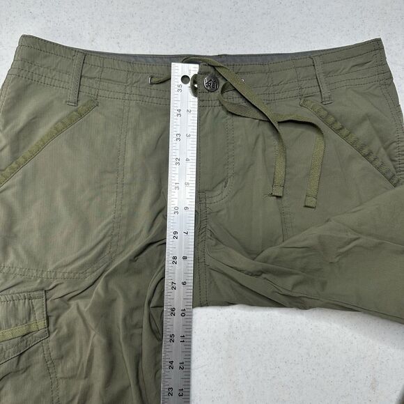 REI Pants Womens 4 Roll Up Convertible Green Hiking Gorpcore Trail Outdoor *Spot - Picture 8 of 14